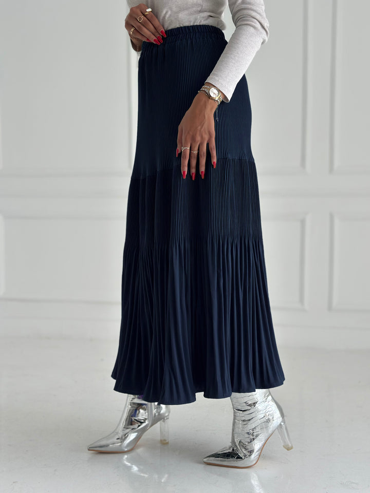 Pillise skirt- dark blue