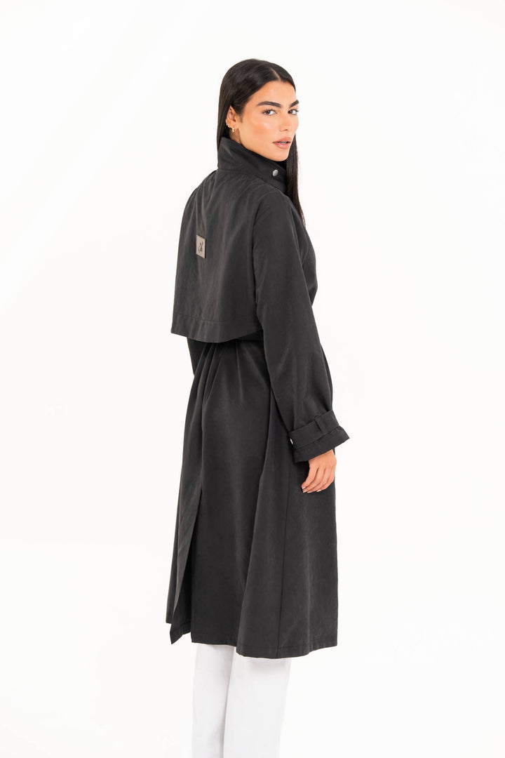 Aria Trench Coat - Black