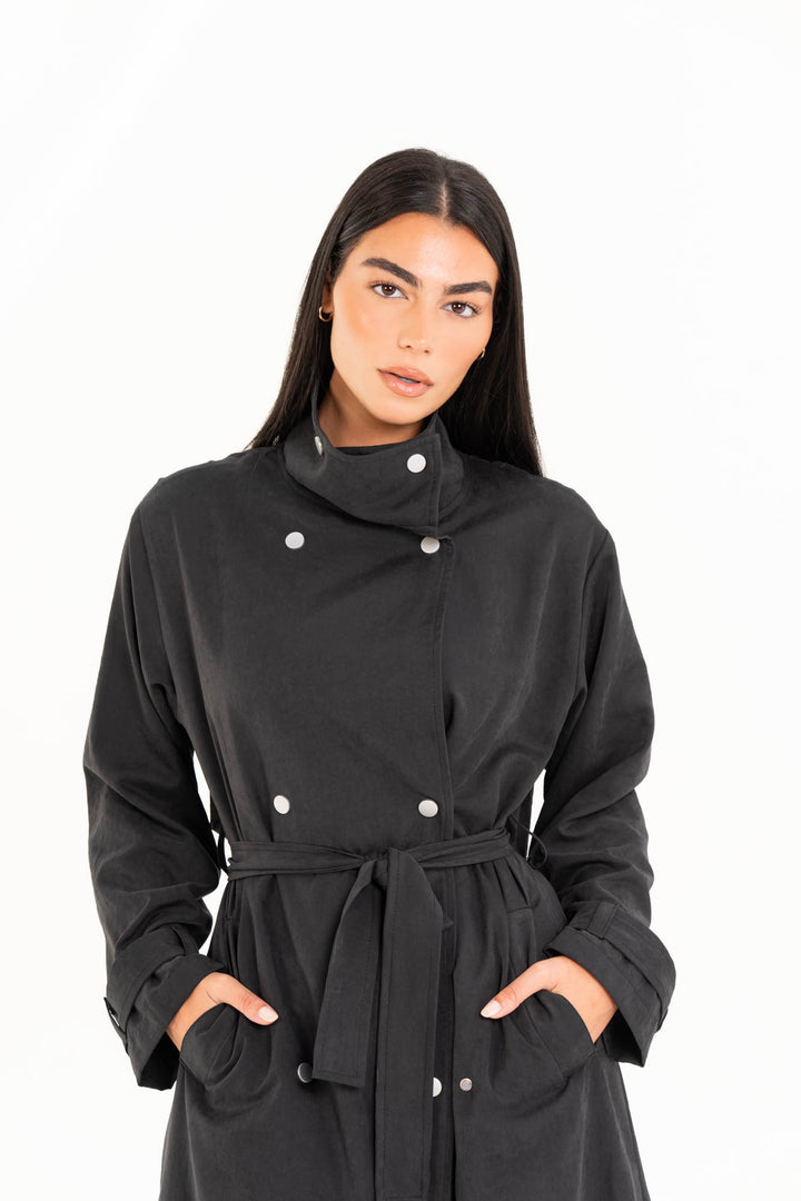 Aria Trench Coat - Black