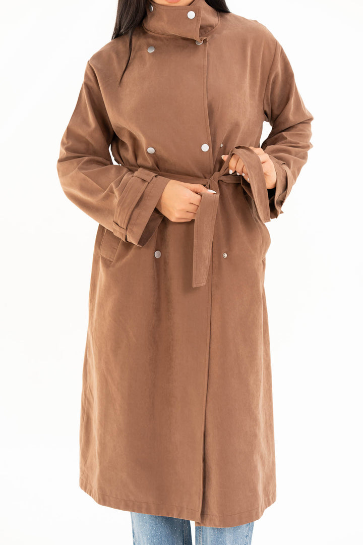 Aria Trench Coat - Camel