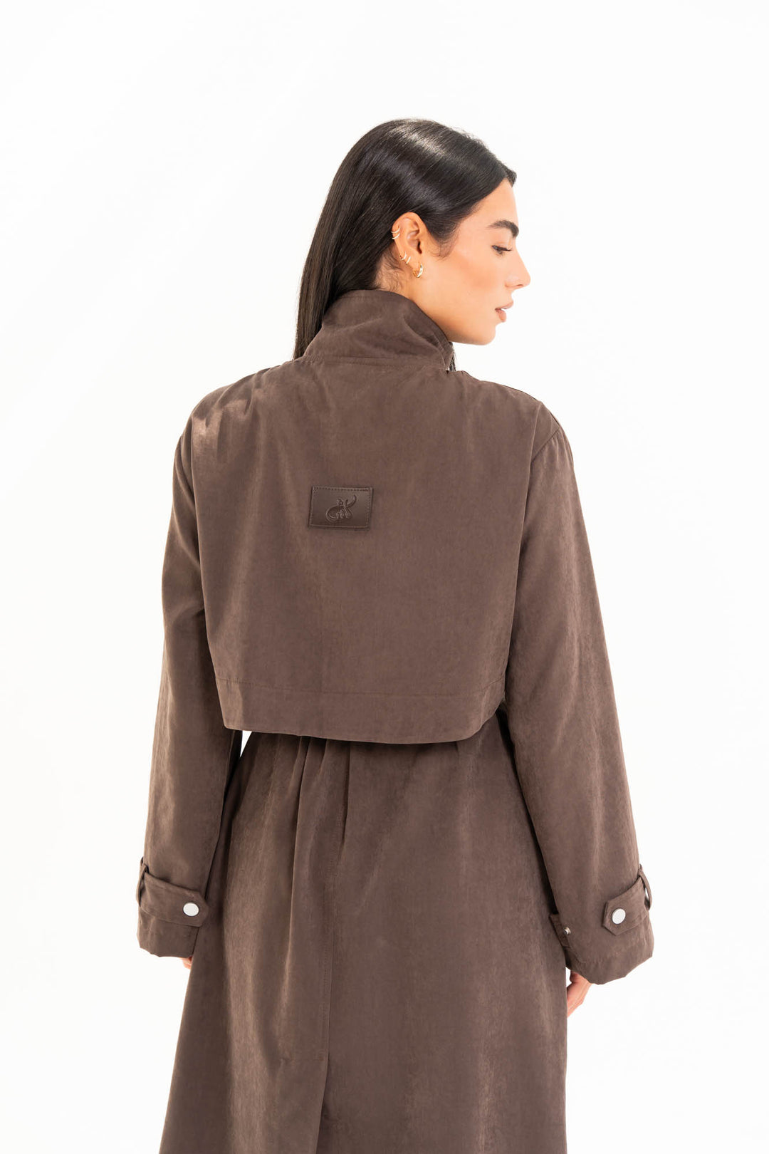 Aria Trench Coat - Dark Brown