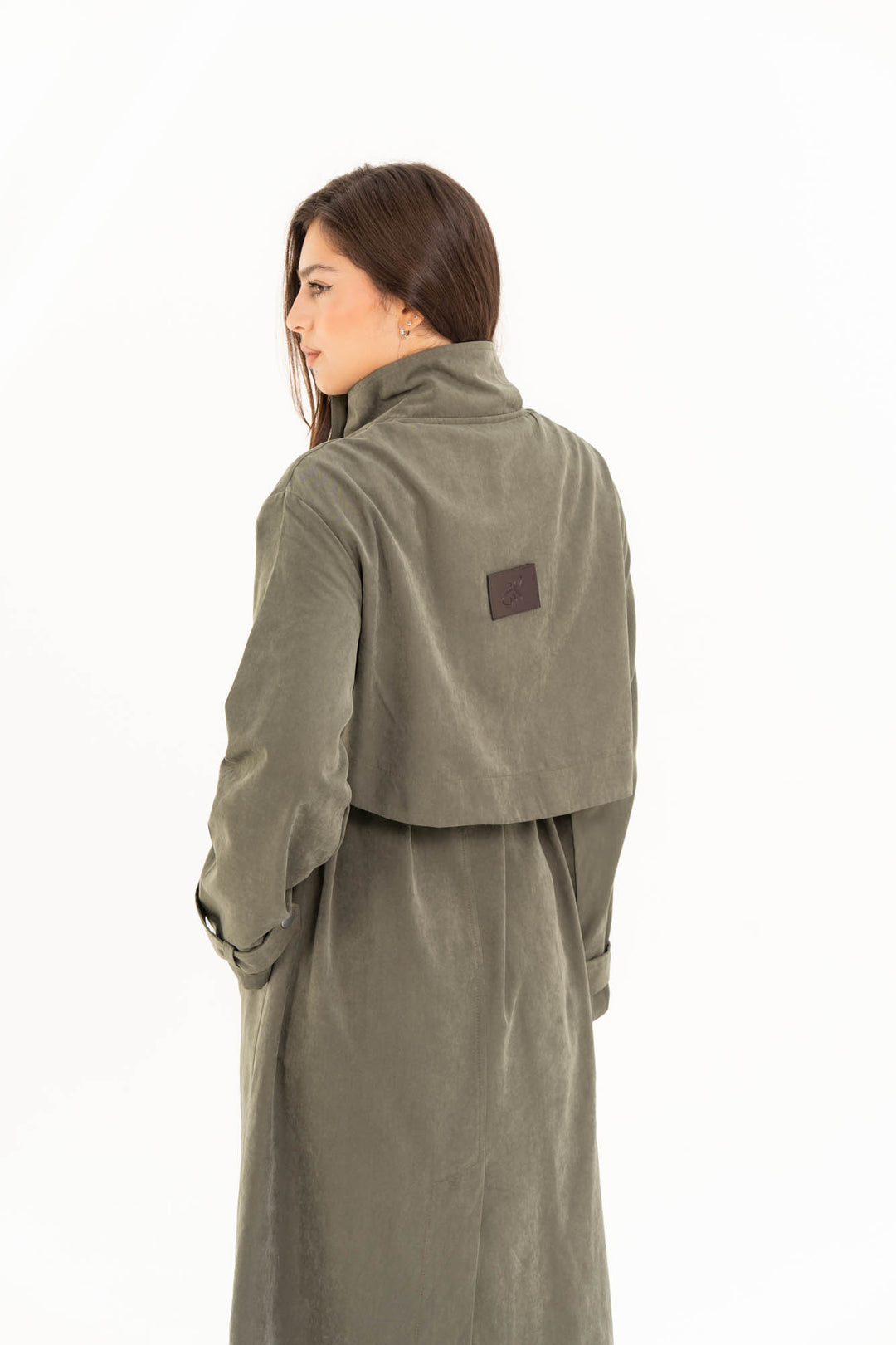 Aria Trench Coat - Olive