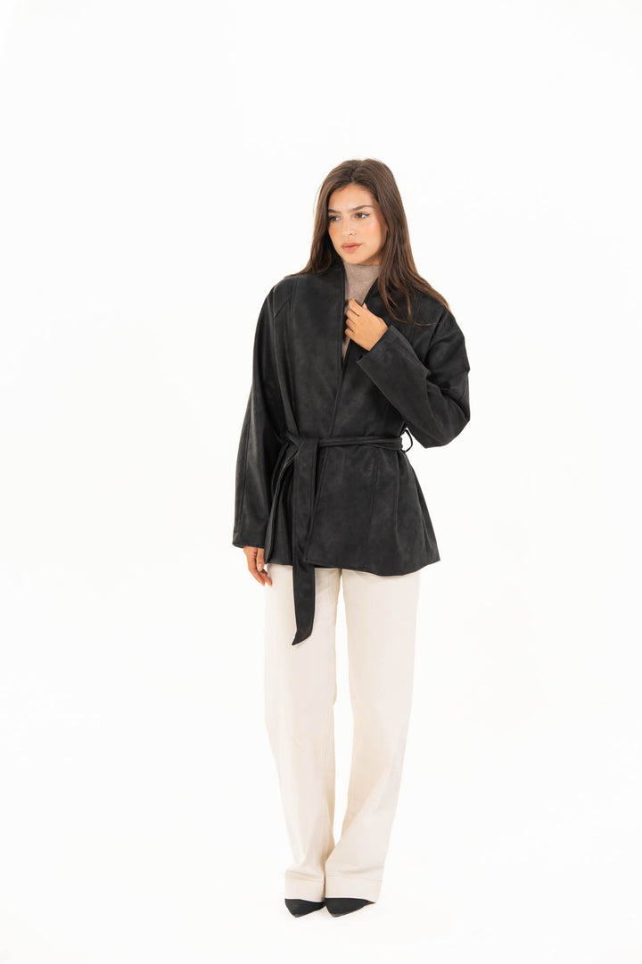 Celine Leather Jacket - Black