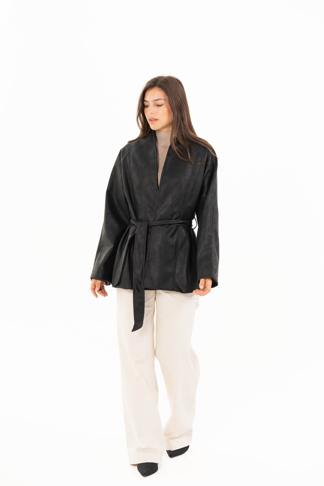 Celine Leather Jacket - Black