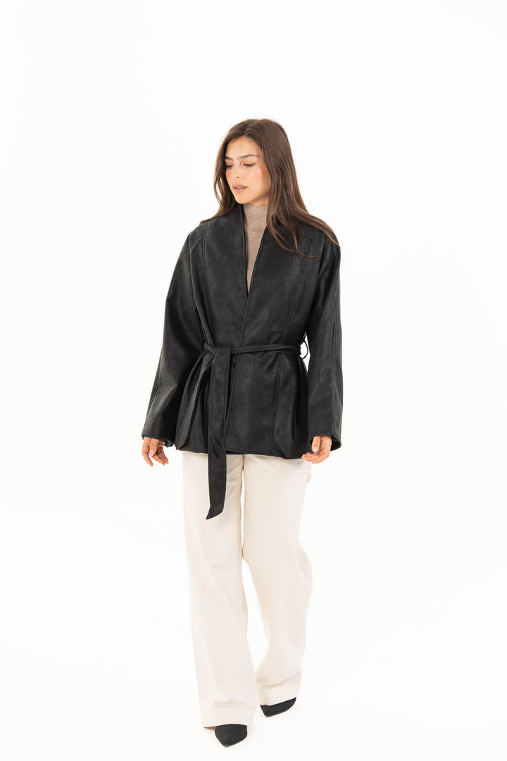 Celine Leather Jacket - Black