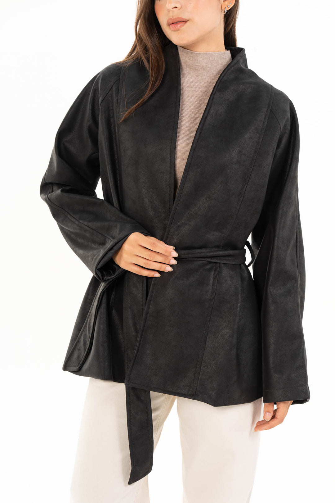 Celine Leather Jacket - Black