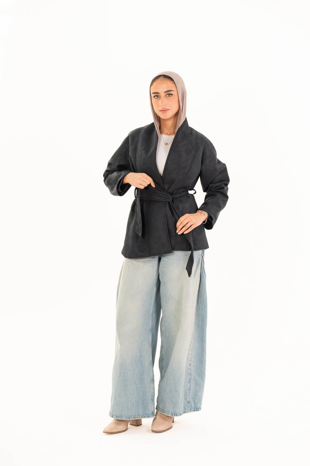 Celine Leather Jacket - Charcoal