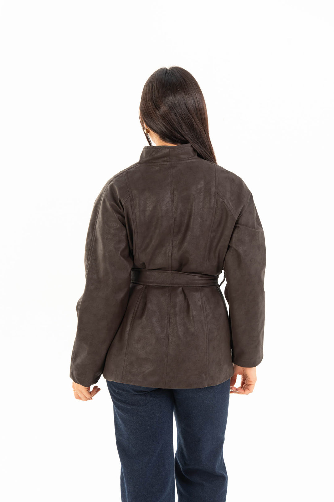 Celine Leather Jacket - Dark Brown