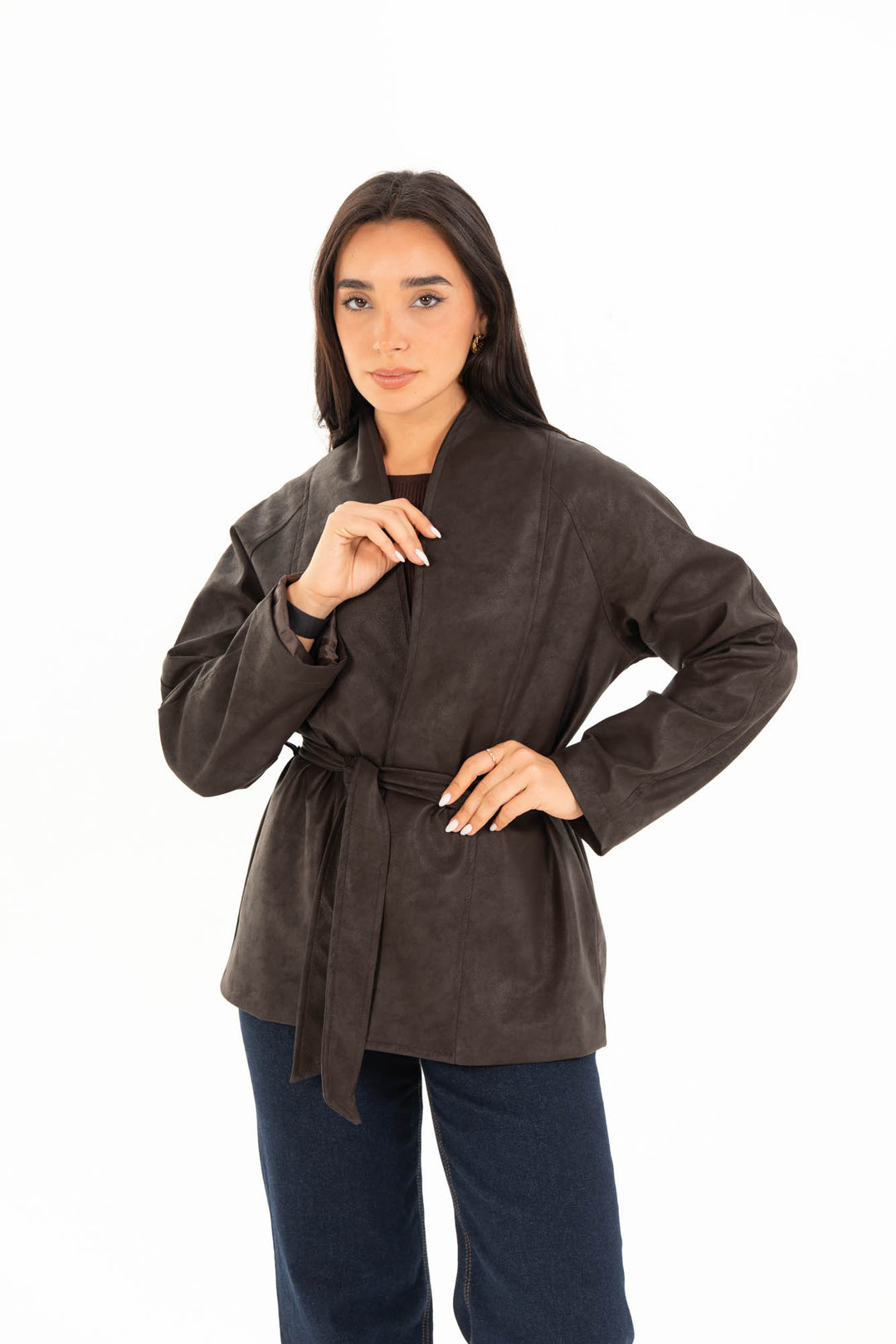 Celine Leather Jacket - Dark Brown