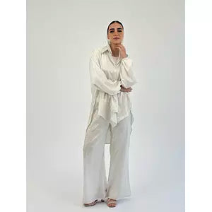 Glittery multiuse shirt white