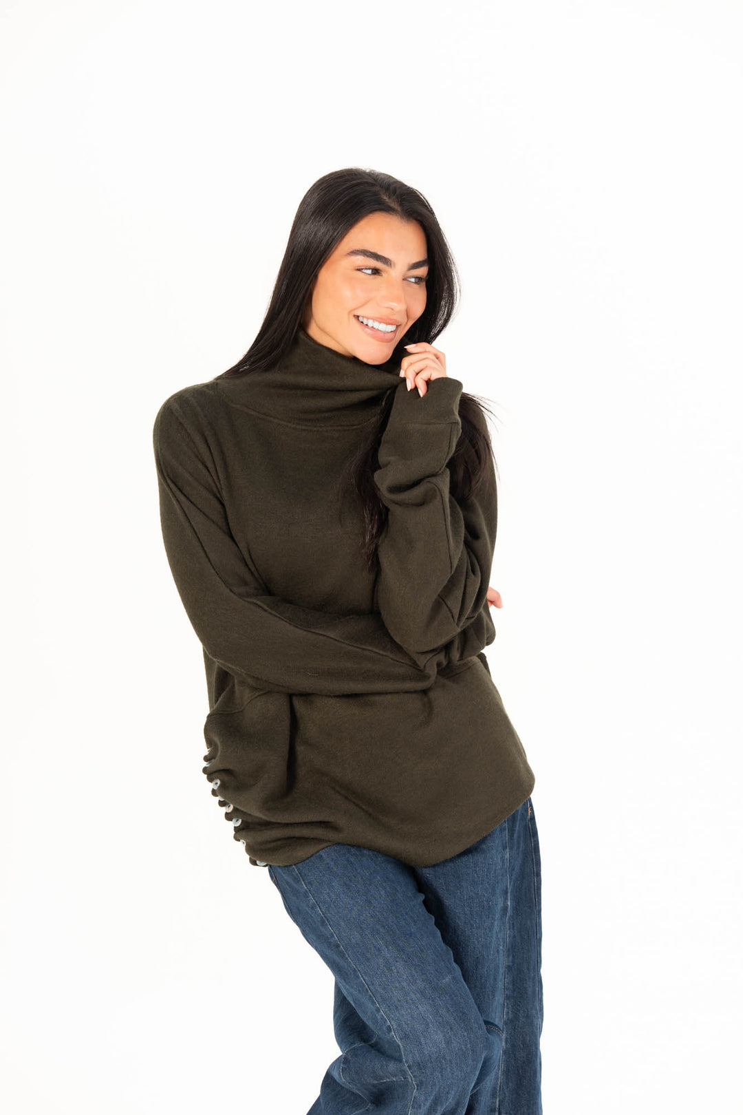 Drape Top - Olive