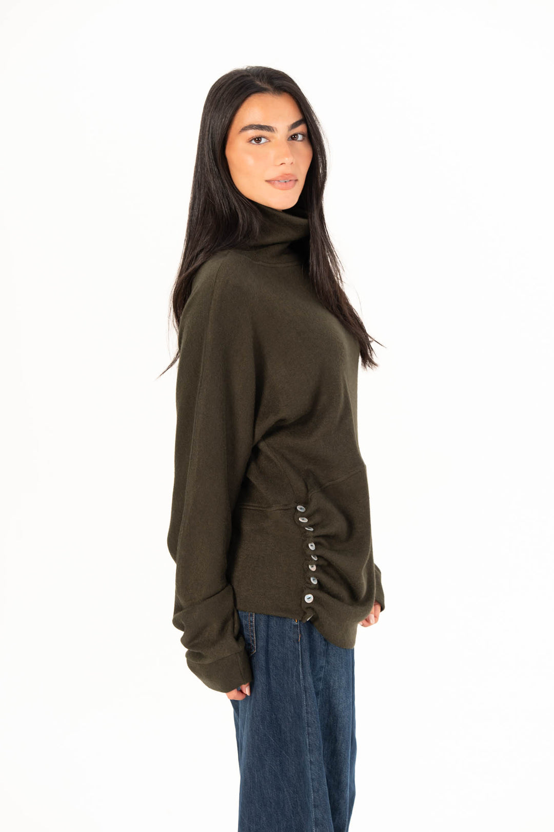 Drape Top - Olive