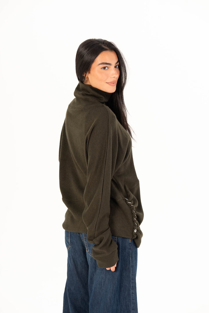 Drape Top - Olive