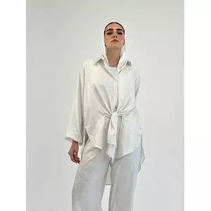 Glittery multiuse shirt white