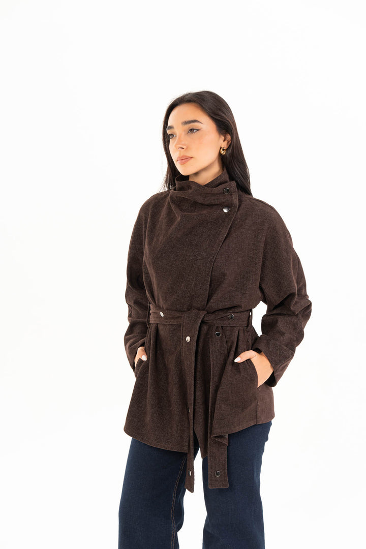 Elara Jacket - Dark Brown