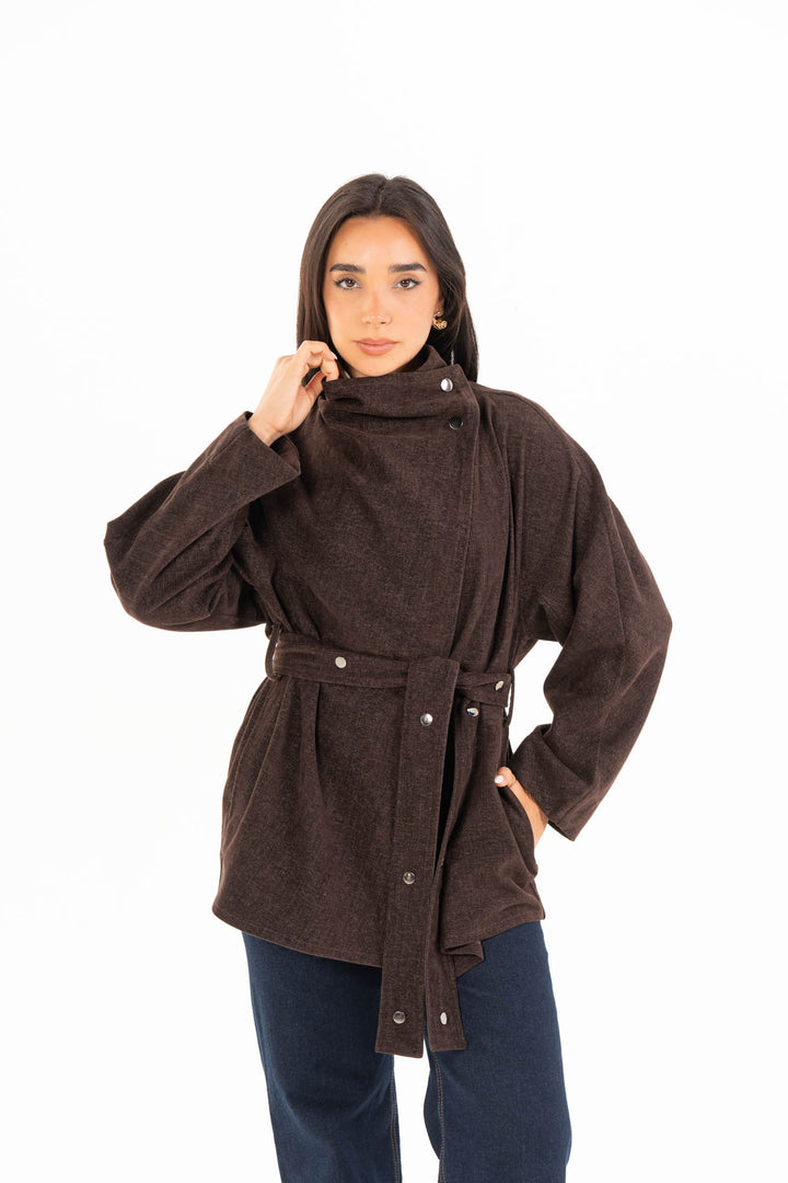 Elara Jacket - Dark Brown