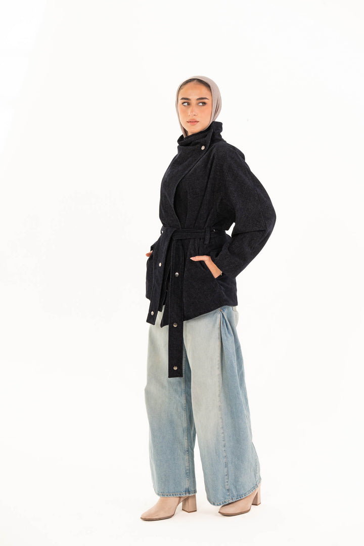 Elara Jacket - Navy