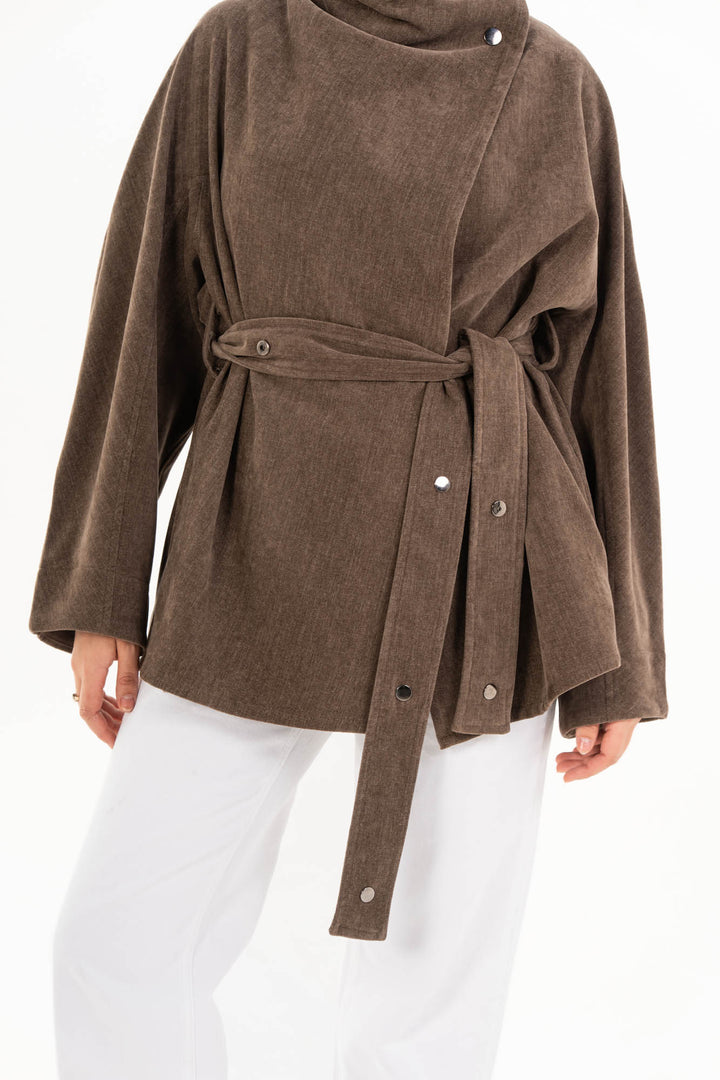 Elara Jacket - Taupe