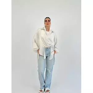 Glittery multiuse shirt white