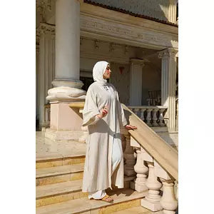 Colored linen kaftan-113