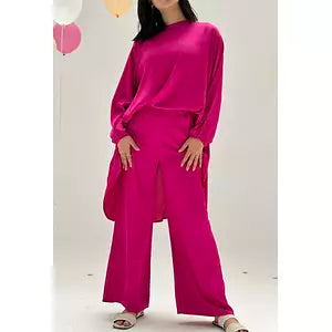 Crepe satin set ( fushya)