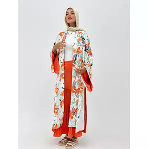 Double selves kimono orange
