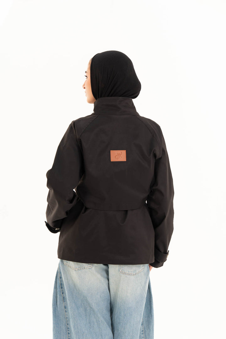 Mila Trench Jacket - Black