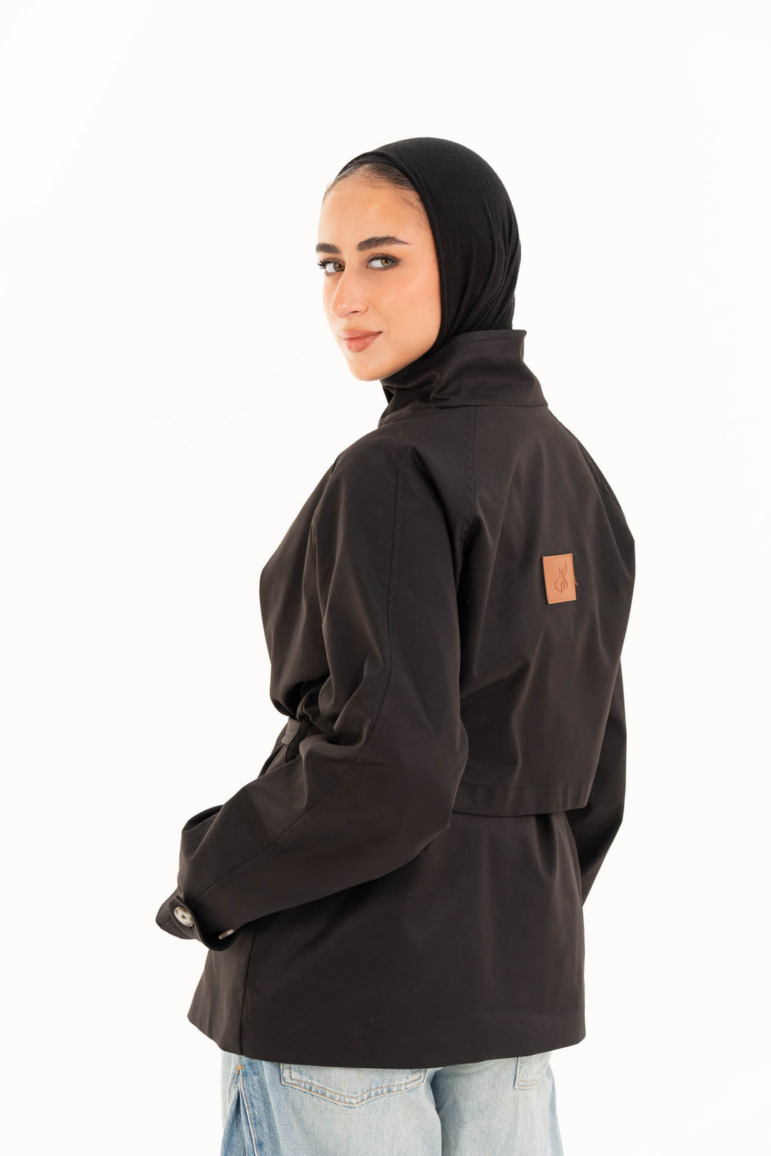 Mila Trench Jacket - Black