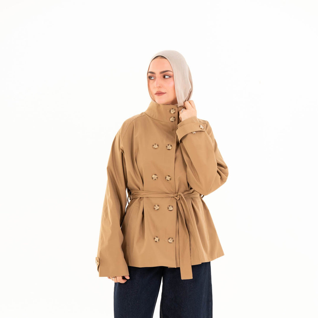 Mila Trench Jacket - Camel