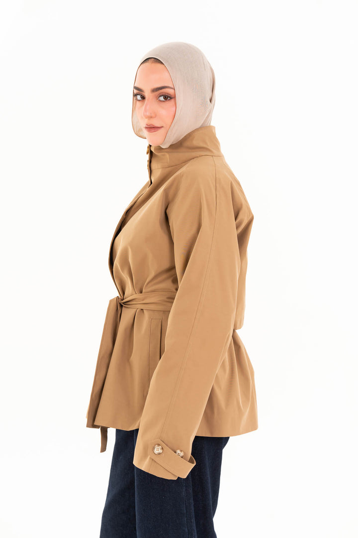 Mila Trench Jacket - Camel