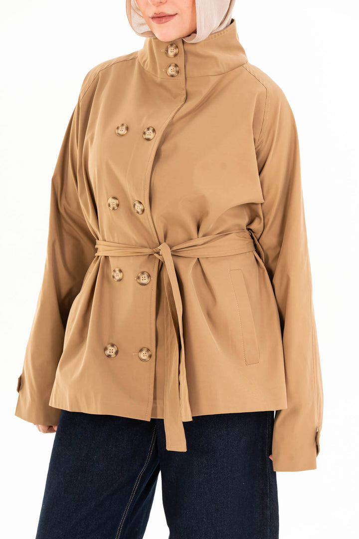 Mila Trench Jacket - Camel