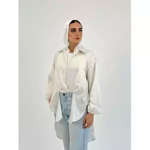 Glittery multiuse shirt white