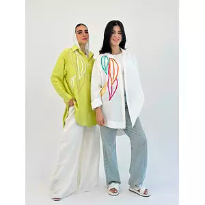 Embroidery new colored shirt