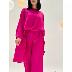 Crepe satin set ( fushya)
