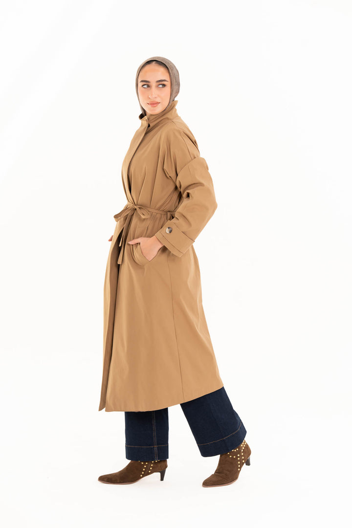 Selene Trench Coat - Camel