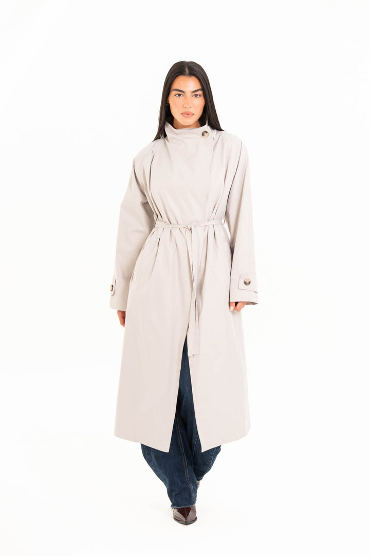 Selene Trench Coat - Light Beige