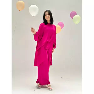 Crepe satin set ( fushya)