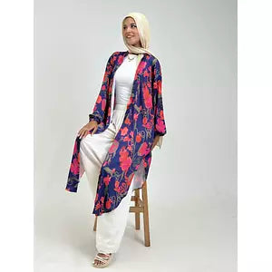 satin crepe shirt dark blue