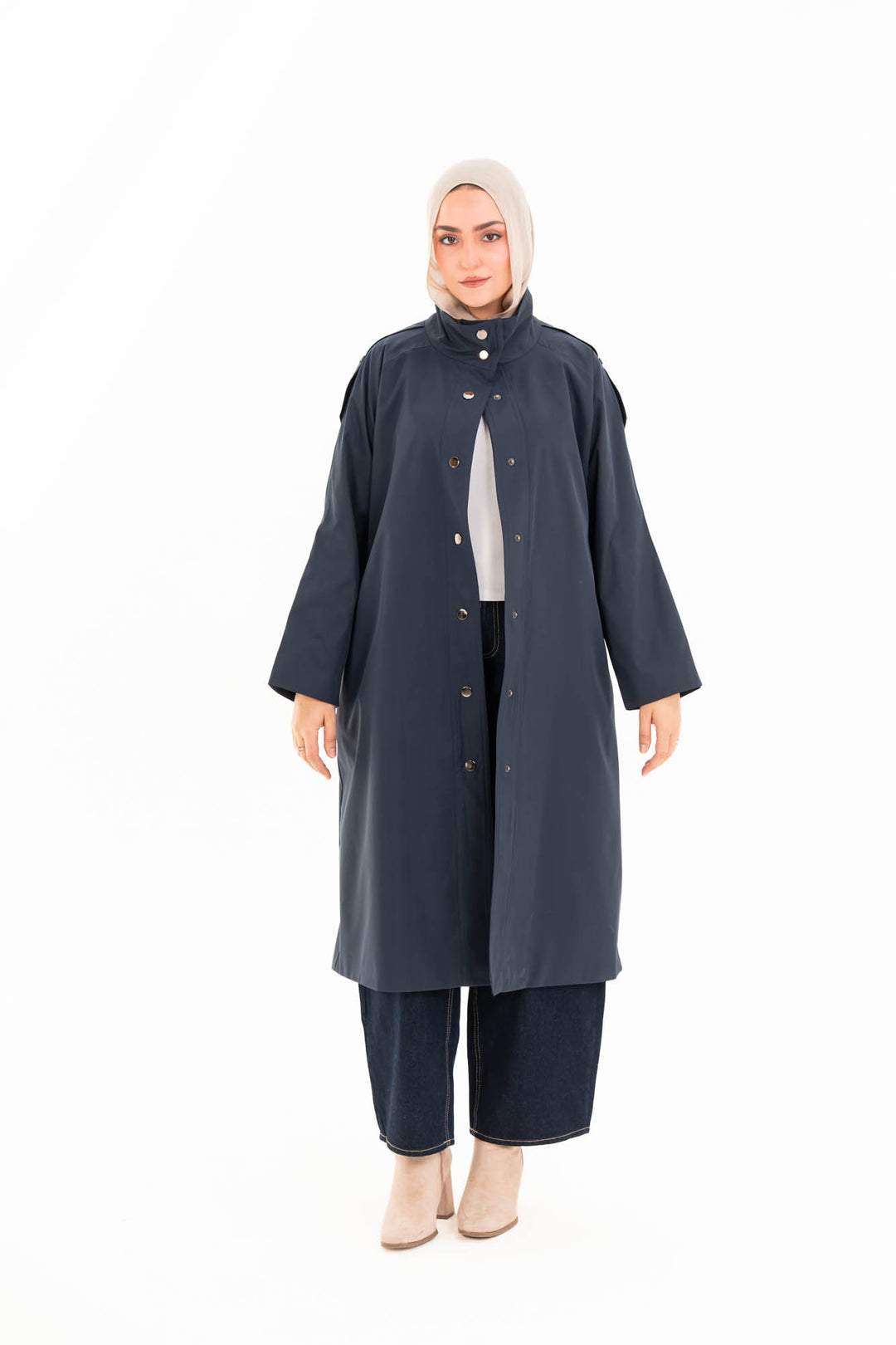 Vera Trench Coat - Navy