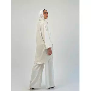 Glittery multiuse shirt white