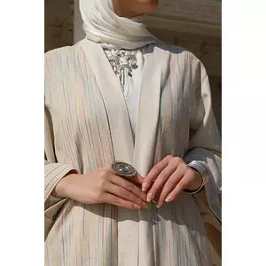 Colored linen kaftan-113